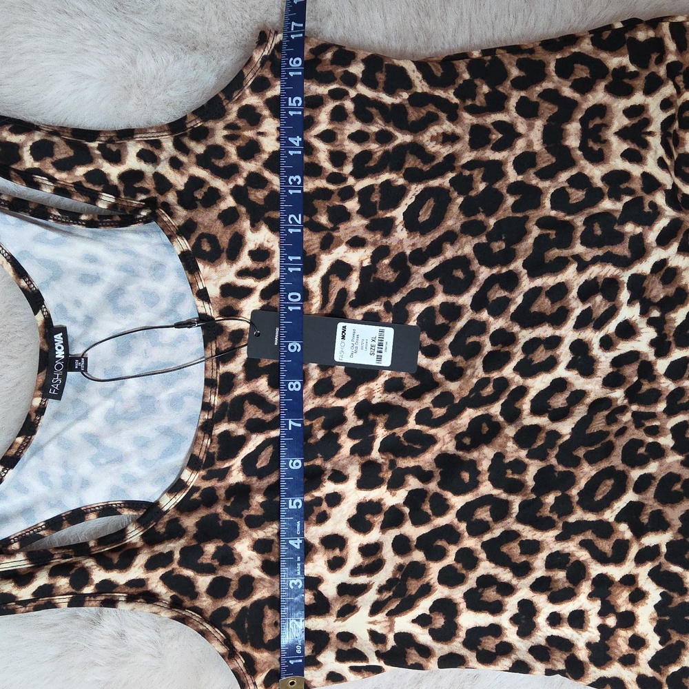 Fashion Nova Leopard Print Midi Dress - Picture 2 of 5